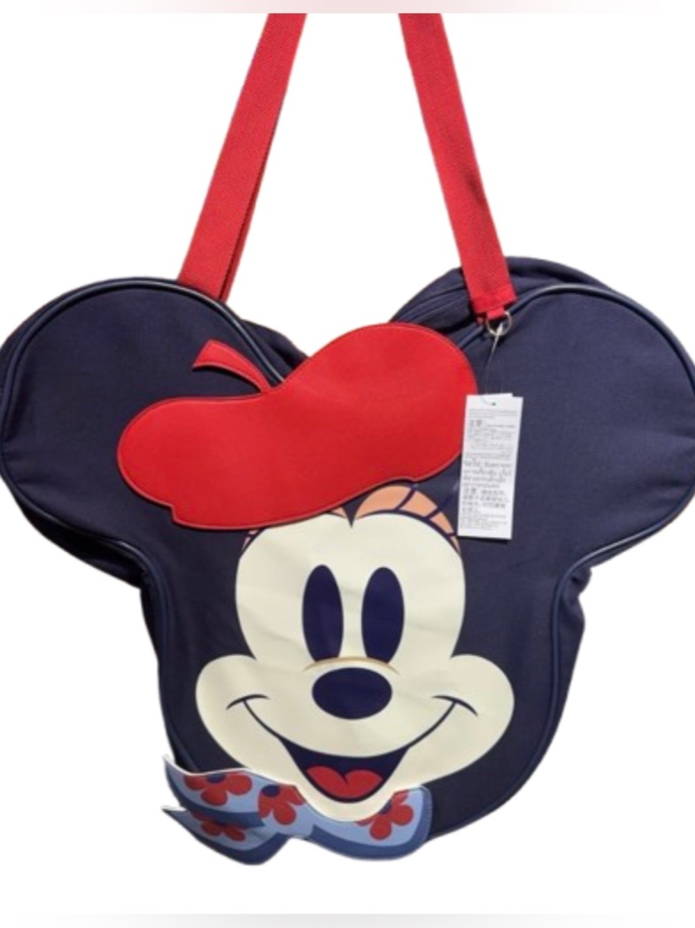 Disney Parks EPCOT France Minnie Mouse Big Face Tote Bag NWT